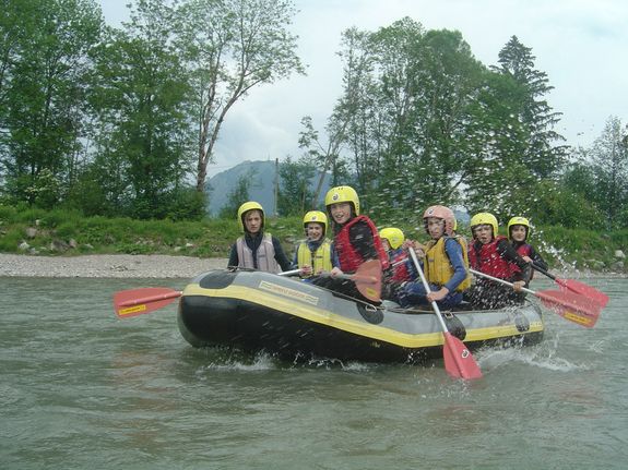 Familienrafting im Kleinwalsertal